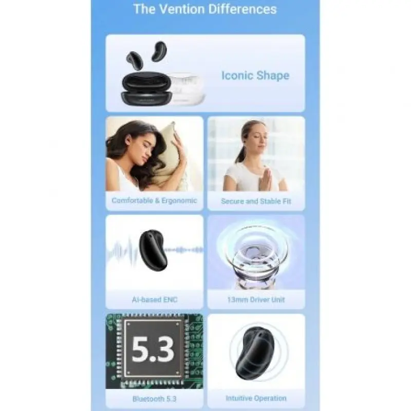 Auriculares Bluetooth Vention Tiny T11 NBJW0 con estuche de carga/ Autonomía 8h/ Blancos Auriculares Bluetooth Vention Tiny T11 NBJW0 con estuche de carga/ Autonomía 8h/ Blancos