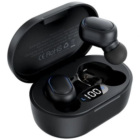 Auriculares Bluetooth Vention Tiny T15 NBDB0 con estuche de carga/ Autonomía 7h/ Negros Auriculares Bluetooth Vention Tiny T15 NBDB0 con estuche de carga/ Autonomía 7h/ Negros