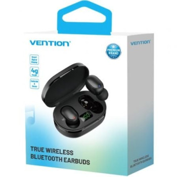 Auriculares Bluetooth Vention Tiny T16 F12B0 con estuche de carga/ Autonomía 7h/ Negros Auriculares Bluetooth Vention Tiny T16 F12B0 con estuche de carga/ Autonomía 7h/ Negros