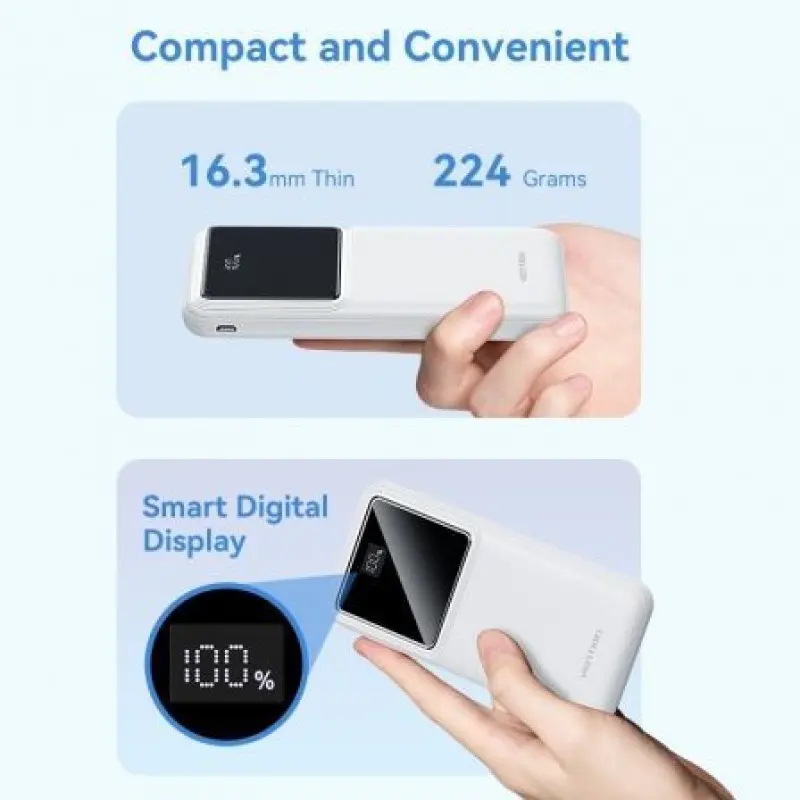 Powerbank 10000mAh Vention FHKB0/ 22.5W/ Negra Powerbank 10000mAh Vention FHKB0/ 22.5W/ Negra