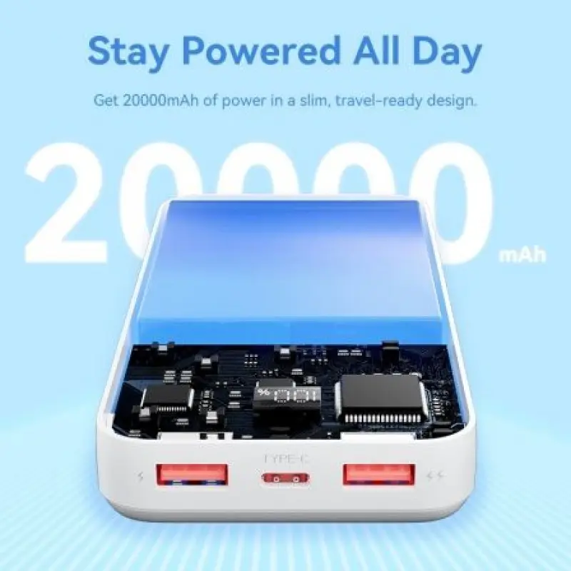 Powerbank 20000mAh Vention FHLW0/ 22.5W/ Blanca Powerbank 20000mAh Vention FHLW0/ 22.5W/ Blanca