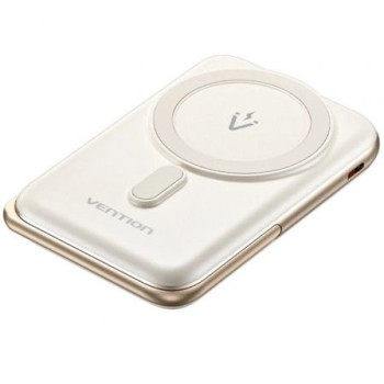 Powerbank 10000mAh Vention FHNW0/ 20W/ Wireless/ Blanca Powerbank 10000mAh Vention FHNW0/ 20W/ Wireless/ Blanca