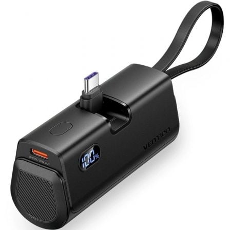 Powerbank 4.800mAh Vention FHQB0/ 22.5W/ Negra Powerbank 4.800mAh Vention FHQB0/ 22.5W/ Negra