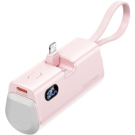 Powerbank 4.800mAh Vention FHRP0/ 22.5W/ Rosa Powerbank 4.800mAh Vention FHRP0/ 22.5W/ Rosa