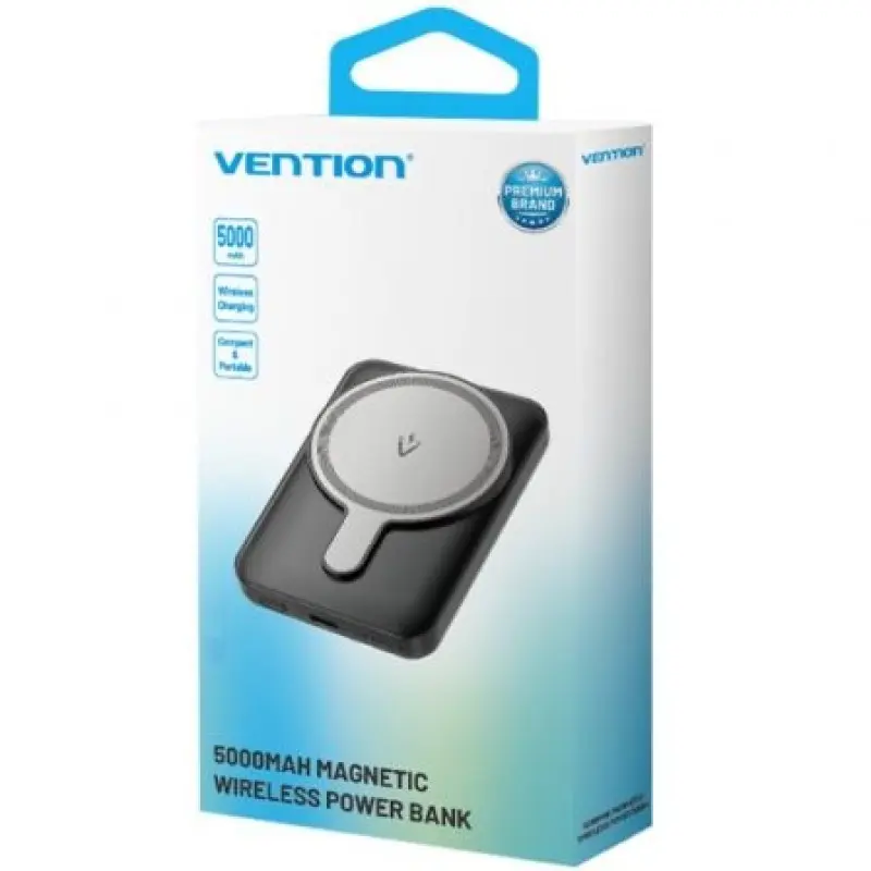 Powerbank 5000mAh Vention FHSL0/ 20W/ Wireless/ Azul Powerbank 5000mAh Vention FHSL0/ 20W/ Wireless/ Azul