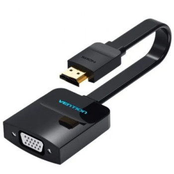 Cable Conversor Vention 74345/ HDMI Macho/ VGA Hembra/ 15cm/ Negro Cable Conversor Vention 74345/ HDMI Macho/ VGA Hembra/ 15cm/ Negro