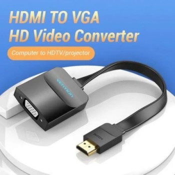 Cable Conversor Vention 74345/ HDMI Macho/ VGA Hembra/ 15cm/ Negro Cable Conversor Vention 74345/ HDMI Macho/ VGA Hembra/ 15cm/ Negro