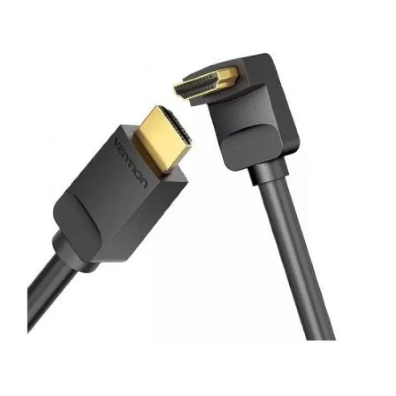 Cable HDMI 2.0 4K Acodado 90º Vention AARBG/ HDMI Macho - HDMI Macho/ 1.5m/ Negro Cable HDMI 2.0 4K Acodado 90º Vention AARBG/ HDMI Macho - HDMI Macho/ 1.5m/ Negro
