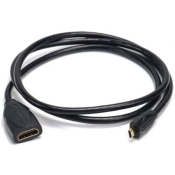 Cable Alargador Micro HDMI 4K Vention ABBBF/ Micro HDMI Macho - HDMI Hembra/ 1m/ Negro Cable Alargador Micro HDMI 4K Vention ABBBF/ Micro HDMI Macho - HDMI Hembra/ 1m/ Negro