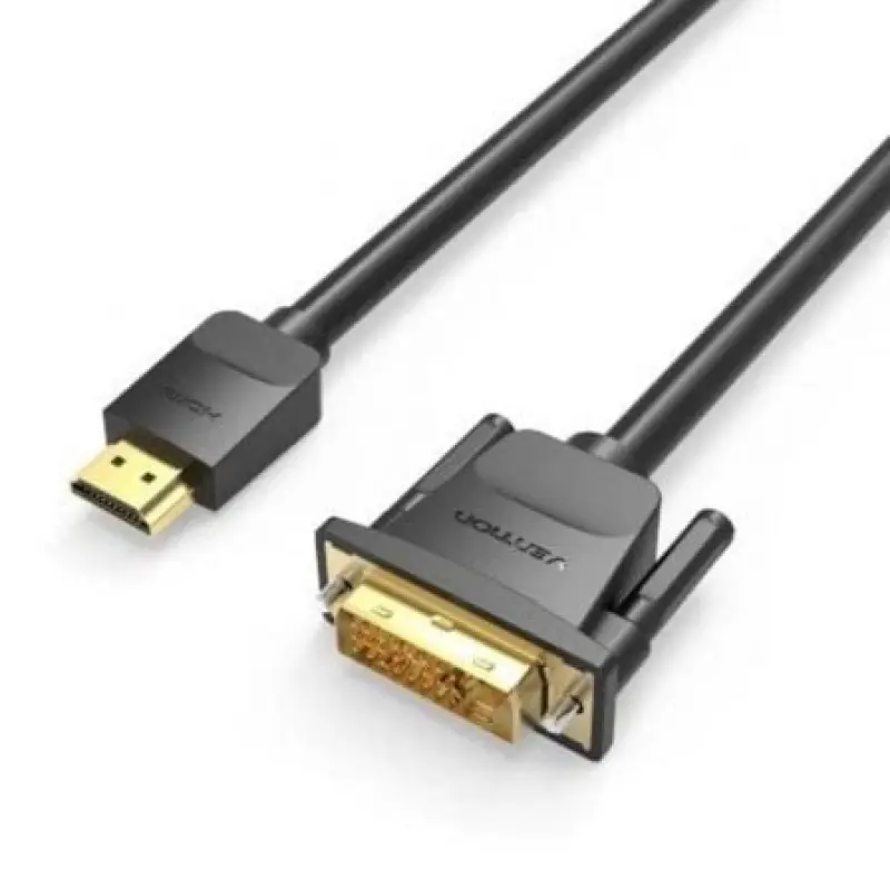 Cable Conversor Vention ABFBH/ DVI Macho - HDMI Macho/ 2m/ Negro Cable Conversor Vention ABFBH/ DVI Macho - HDMI Macho/ 2m/ Negro