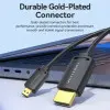 Cable HDMI 4K Vention AGHBF/ HDMI Macho - Mini HDMI Macho/ 1m/ Negro Cable HDMI 4K Vention AGHBF/ HDMI Macho - Mini HDMI Macho/ 1m/ Negro