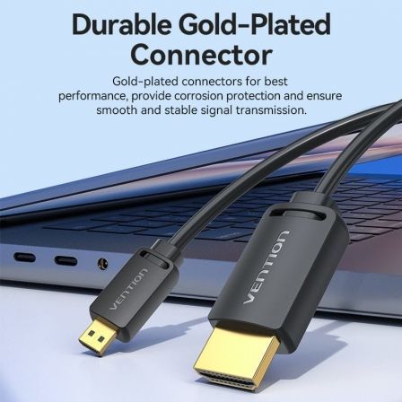 Cable HDMI 4K Vention AGHBF/ HDMI Macho - Mini HDMI Macho/ 1m/ Negro Cable HDMI 4K Vention AGHBF/ HDMI Macho - Mini HDMI Macho/ 1m/ Negro