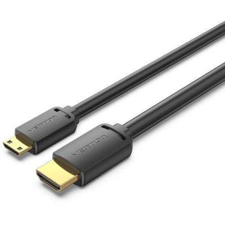 Cable HDMI 4K Vention AGHBG/ HDMI Macho - Mini HDMI Macho/ 1.5m/ Negro Cable HDMI 4K Vention AGHBG/ HDMI Macho - Mini HDMI Macho/ 1.5m/ Negro
