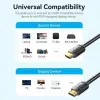 Cable HDMI 2.0 4K Vention ALJBH/ HDMI Macho - HDMI Macho/ 2m/ Negro Cable HDMI 2.0 4K Vention ALJBH/ HDMI Macho - HDMI Macho/ 2m/ Negro