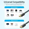 Cable HDMI Vention ALJBJ HDMI Macho - HDMI 4K Macho/ 5m/ Negro
