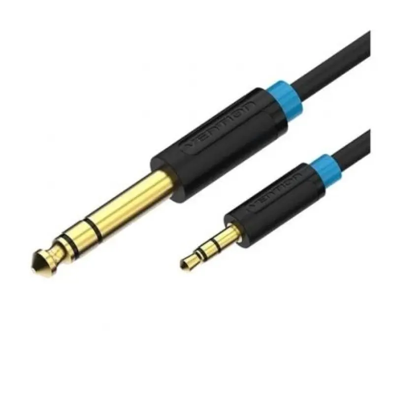 Cable Estéreo Vention BABBF/ Jack 6.5 Macho - Jack 3.5 Macho/ 1m/ Negro Cable Estéreo Vention BABBF/ Jack 6.5 Macho - Jack 3.5 Macho/ 1m/ Negro