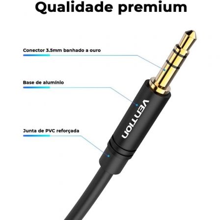 Cable Estéreo Vention BAKBD/ Jack 3.5 Macho - Jack 3.5 Macho/ 50cm/ Negro Cable Estéreo Vention BAKBD/ Jack 3.5 Macho - Jack 3.5 Macho/ 50cm/ Negro