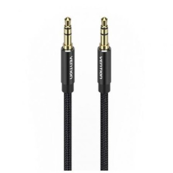 Cable Estéreo Vention BAWBF/ Jack 3.5 Macho - Jack 3.5 Macho/ 1m/ Negro