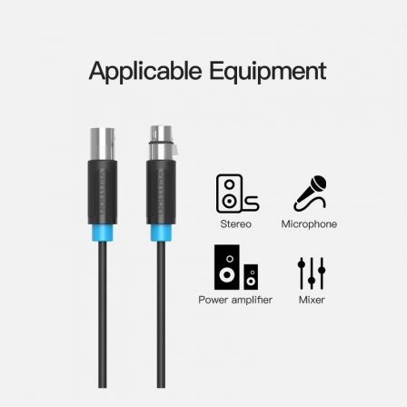 Cable Estéreo Vention BBFBH/ XLR Macho - XLR Hembra/ 2m/ Negro Cable Estéreo Vention BBFBH/ XLR Macho - XLR Hembra/ 2m/ Negro