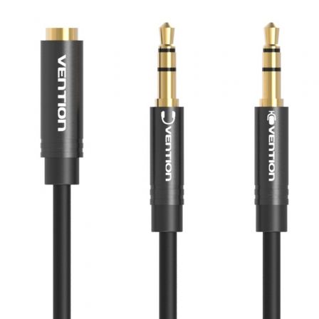 Cable Estéreo Vention BBOBY/ 2x Jack 3.5 Macho - Jack 3.5 Hembra/ 30cm/ Negro Cable Estéreo Vention BBOBY/ 2x Jack 3.5 Macho - Jack 3.5 Hembra/ 30cm/ Negro