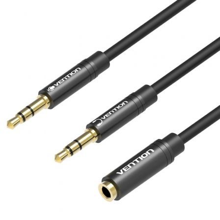 Cable Estéreo Vention BBOBY/ 2x Jack 3.5 Macho - Jack 3.5 Hembra/ 30cm/ Negro Cable Estéreo Vention BBOBY/ 2x Jack 3.5 Macho - Jack 3.5 Hembra/ 30cm/ Negro