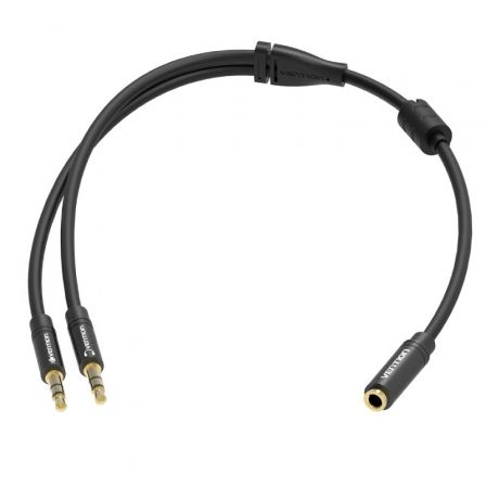 Cable Estéreo Vention BBOBY/ 2x Jack 3.5 Macho - Jack 3.5 Hembra/ 30cm/ Negro Cable Estéreo Vention BBOBY/ 2x Jack 3.5 Macho - Jack 3.5 Hembra/ 30cm/ Negro