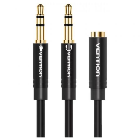 Cable Estéreo Vention BBUBY/ 2x Jack 3.5 Macho - Jack 3.5 Hembra/ 30cm/ Negro Cable Estéreo Vention BBUBY/ 2x Jack 3.5 Macho - Jack 3.5 Hembra/ 30cm/ Negro