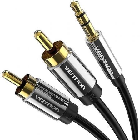 Cable Estéreo Vention BCFBI/ Jack 3.5 Macho - 2x RCA Macho/ 3m/ Negro Cable Estéreo Vention BCFBI/ Jack 3.5 Macho - 2x RCA Macho/ 3m/ Negro