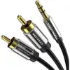 Cable Estéreo Vention BCFBJ/ Jack 3.5 Macho - 2x RCA Macho/ 5m/ Negro
