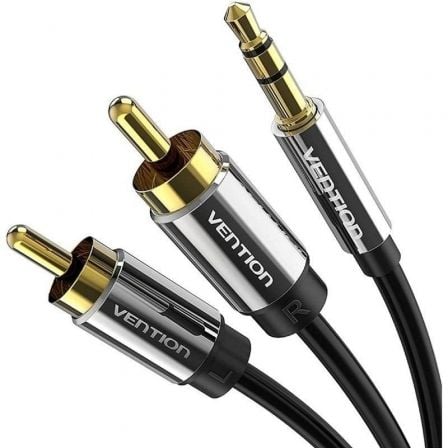 Cable Estéreo Vention BCFBJ/ Jack 3.5 Macho - 2x RCA Macho/ 5m/ Negro Cable Estéreo Vention BCFBJ/ Jack 3.5 Macho - 2x RCA Macho/ 5m/ Negro