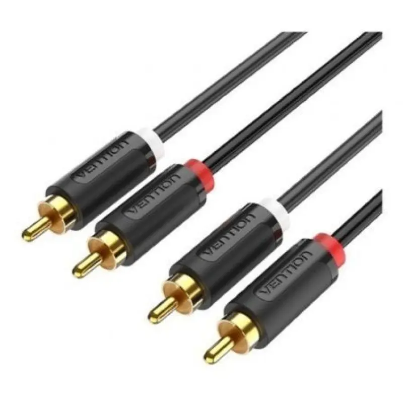 Cable Estéreo Vention BCMBH/ 2x RCA Macho - 2x RCA Macho/ 2m/ Negro Cable Estéreo Vention BCMBH/ 2x RCA Macho - 2x RCA Macho/ 2m/ Negro