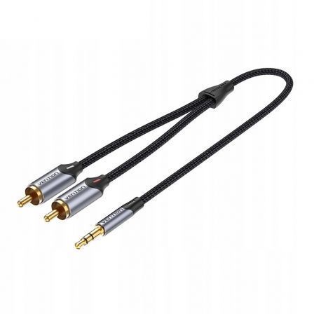 Cable Estéreo Vention BCNBI/ Jack 3.5 Macho - 2x RCA Macho/ 3m/ Gris Cable Estéreo Vention BCNBI/ Jack 3.5 Macho - 2x RCA Macho/ 3m/ Gris
