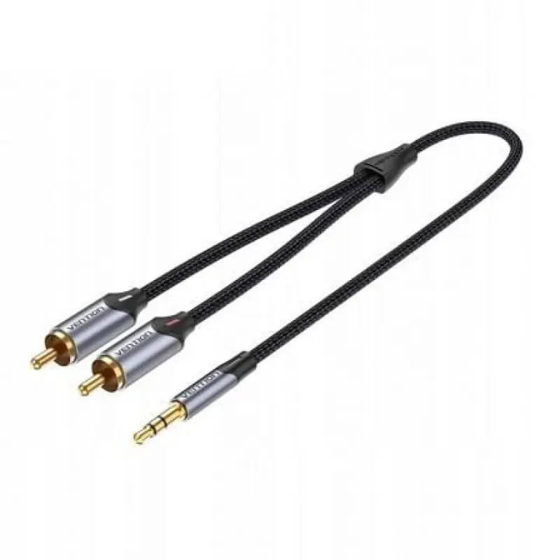 Cable Estéreo Vention BCNBJ/ Jack 3.5 Macho - 2x RCA Macho/ 5m/ Gris Cable Estéreo Vention BCNBJ/ Jack 3.5 Macho - 2x RCA Macho/ 5m/ Gris