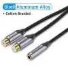 Cable Estéreo Vention BCOHY/ Jack 3.5 Hembra - 2x RCA Macho/ 30cm/ Gris Cable Estéreo Vention BCOHY/ Jack 3.5 Hembra - 2x RCA Macho/ 30cm/ Gris