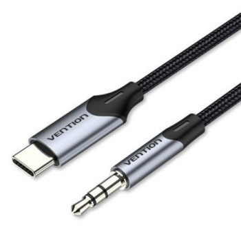 Cable Conversor Audio Vention BGKHF/ USB Tipo-C Macho - Jack 3.5 Macho/ 1m/ Gris Cable Conversor Audio Vention BGKHF/ USB Tipo-C Macho - Jack 3.5 Macho/ 1m/ Gris