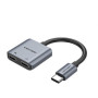 Conversor USB Tipo-C Vention BGZHA/ USB Tipo-C Macho - 2x USB Tipo-C Hembra (Audio y Carga)