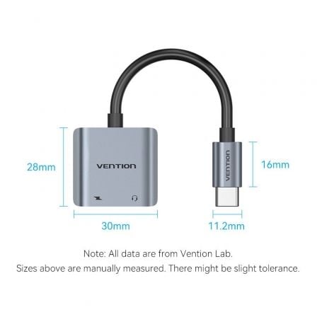 Conversor USB Tipo-C Vention BGZHA/ USB Tipo-C Macho - 2x USB Tipo-C Hembra (Audio y Carga) Conversor USB Tipo-C Vention BGZHA/ USB Tipo-C Macho - 2x USB Tipo-C Hembra (Audio y Carga)