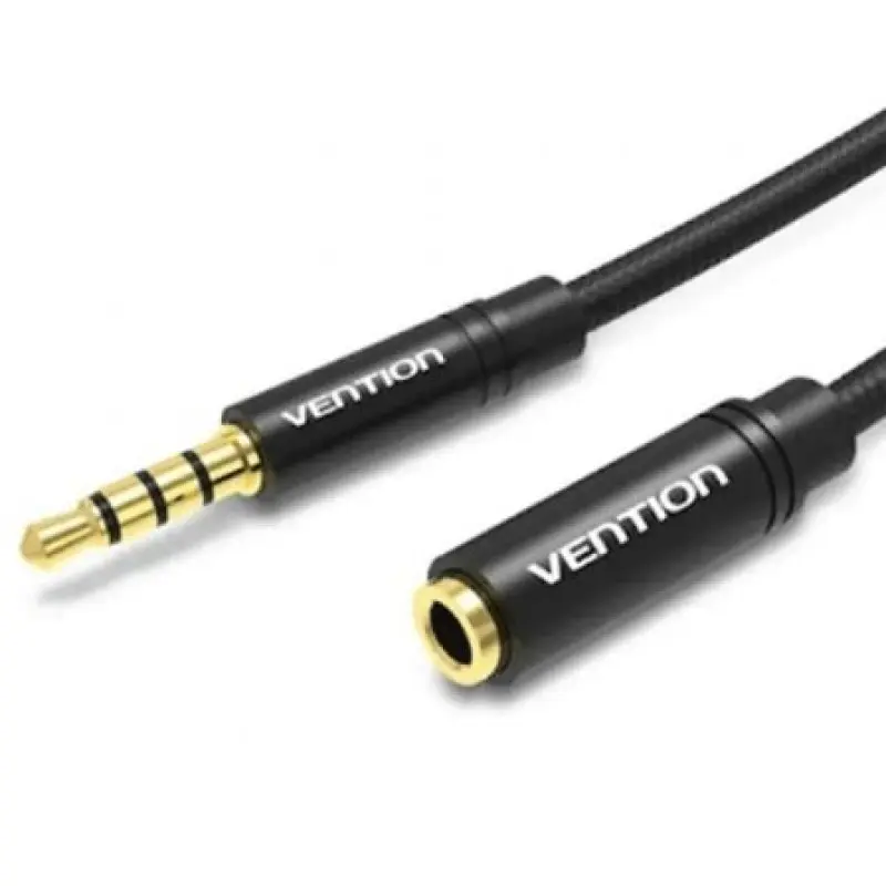 Cable Estéreo Vention BHBBI/ Jack 3.5 Macho - Jack 3.5 Hembra/ 3m/ Negro Cable Estéreo Vention BHBBI/ Jack 3.5 Macho - Jack 3.5 Hembra/ 3m/ Negro