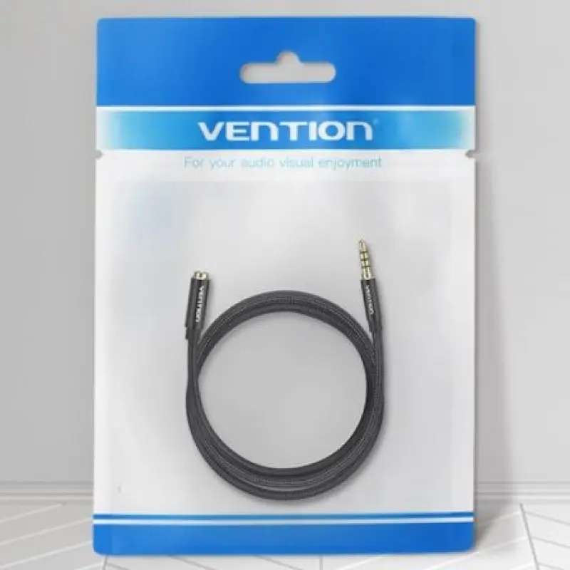 Cable Estéreo Vention BHCBF/ Jack 3.5 Macho - Jack 3.5 Hembra/ 1m/ Negro Cable Estéreo Vention BHCBF/ Jack 3.5 Macho - Jack 3.5 Hembra/ 1m/ Negro
