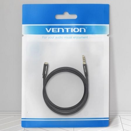 Cable Estéreo Vention BHCBH/ Jack 3.5 Macho - Jack 3.5 Hembra/ 2m/ Negro Cable Estéreo Vention BHCBH/ Jack 3.5 Macho - Jack 3.5 Hembra/ 2m/ Negro