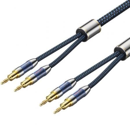 Cable Estéreo Vention BLBLI/ 2x Banana Macho - 2x Banana Macho/ 3m/ Azul y Negro Cable Estéreo Vention BLBLI/ 2x Banana Macho - 2x Banana Macho/ 3m/ Azul y Negro