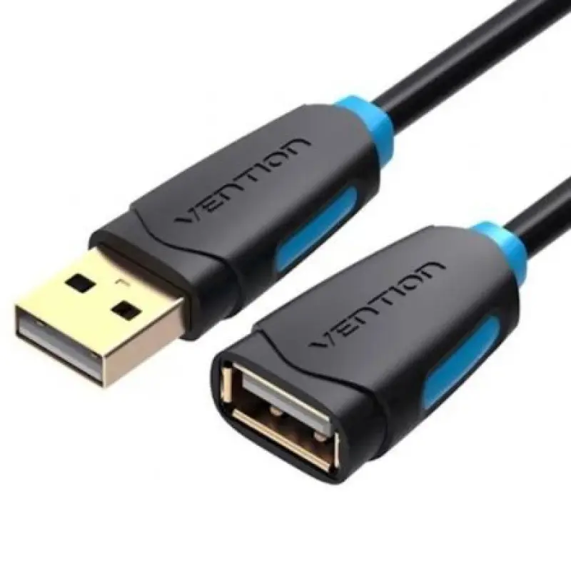Cable Alargador USB 2.0 Vention CBCBF/ USB Macho - USB Hembra/ 1m/ Negro Cable Alargador USB 2.0 Vention CBCBF/ USB Macho - USB Hembra/ 1m/ Negro