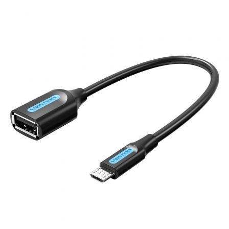 Cable USB 2.0 Vention CCUBB/ MicroUSB Macho - USB Hembra/ 480Mbps/ 15cm/ Negro Cable USB 2.0 Vention CCUBB/ MicroUSB Macho - USB Hembra/ 480Mbps/ 15cm/ Negro
