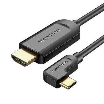 Cable Conversor HDMI 1.4 4K Vention CGVBG/ USB Tipo-C Macho - HDMI Macho/ 1.5m/ Negro Cable Conversor HDMI 1.4 4K Vention CGVBG/ USB Tipo-C Macho - HDMI Macho/ 1.5m/ Negro