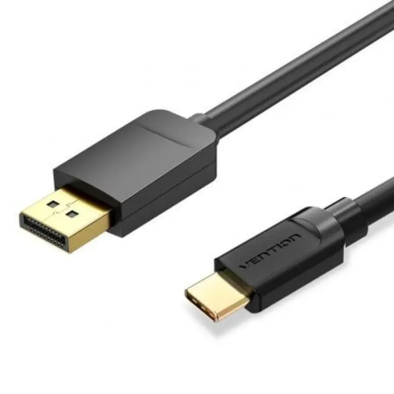 Cable Conversor Vention CGYBH/ USB Tipo-C Macho - DisplayPort Macho/ 2m/ Negro Cable Conversor Vention CGYBH/ USB Tipo-C Macho - DisplayPort Macho/ 2m/ Negro
