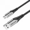 Cable USB 2.0 Vention COAHH/ microUSB Macho - USB Macho/ Hasta 60W/ 480Mbps/ 2m/ Gris Cable USB 2.0 Vention COAHH/ microUSB Macho - USB Macho/ Hasta 60W/ 480Mbps/ 2m/ Gris