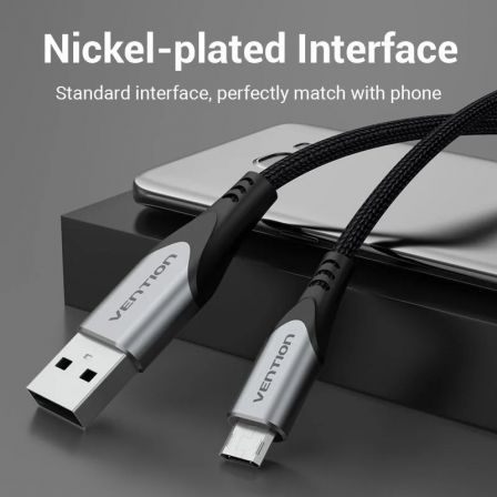 Cable USB 2.0 Vention COCHD/ USB Macho - MicroUSB Macho/ 480Mbps/ 50cm/ Negro Cable USB 2.0 Vention COCHD/ USB Macho - MicroUSB Macho/ 480Mbps/ 50cm/ Negro