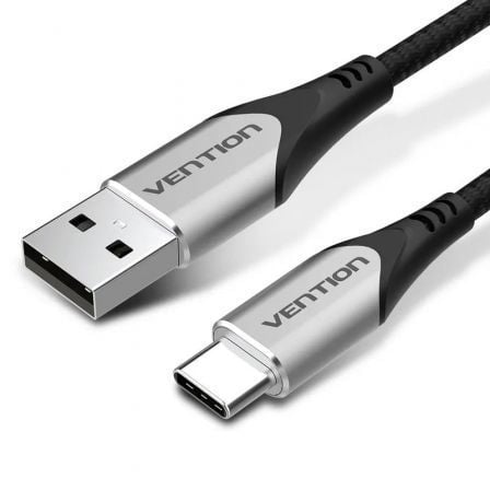 Cable USB 2.0 Tipo-C Vention CODHD/ USB Tipo-C Macho - USB Macho/ Hasta 60W/ 480Mbps/ 50cm/ Gris Cable USB 2.0 Tipo-C Vention CODHD/ USB Tipo-C Macho - USB Macho/ Hasta 60W/ 480Mbps/ 50cm/ Gris