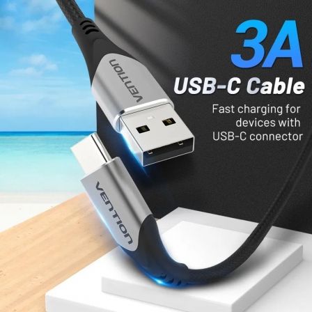 Cable USB 2.0 Tipo-C Vention CODHD/ USB Tipo-C Macho - USB Macho/ Hasta 60W/ 480Mbps/ 50cm/ Gris Cable USB 2.0 Tipo-C Vention CODHD/ USB Tipo-C Macho - USB Macho/ Hasta 60W/ 480Mbps/ 50cm/ Gris