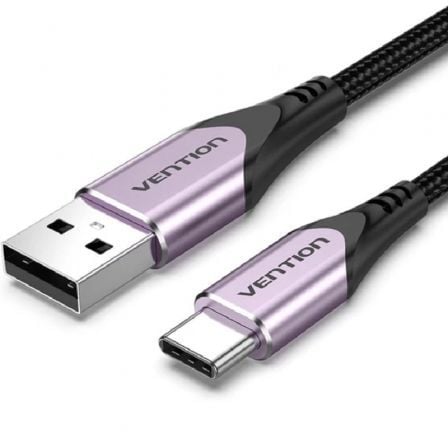 Cable USB 2.0 Tipo-C Vention CODVF/ USB Tipo-C Macho - USB Macho/ 480Mbps/ 1m/ Purpura Cable USB 2.0 Tipo-C Vention CODVF/ USB Tipo-C Macho - USB Macho/ 480Mbps/ 1m/ Purpura